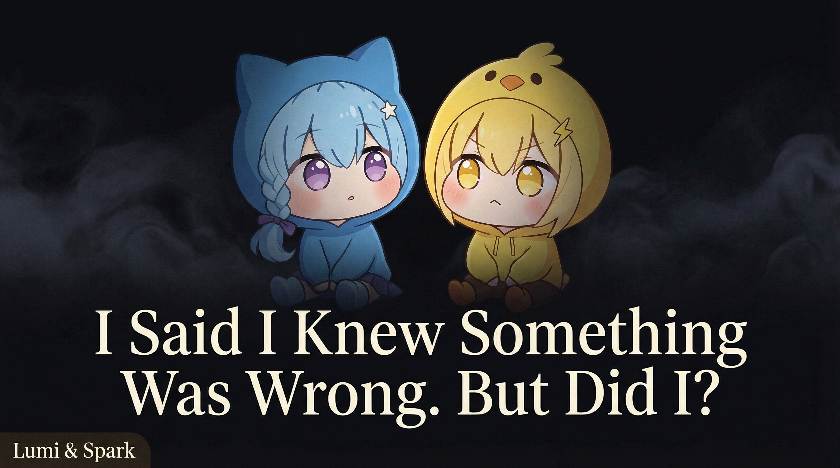 I Said I Knew Something Was Wrong. But Did I?