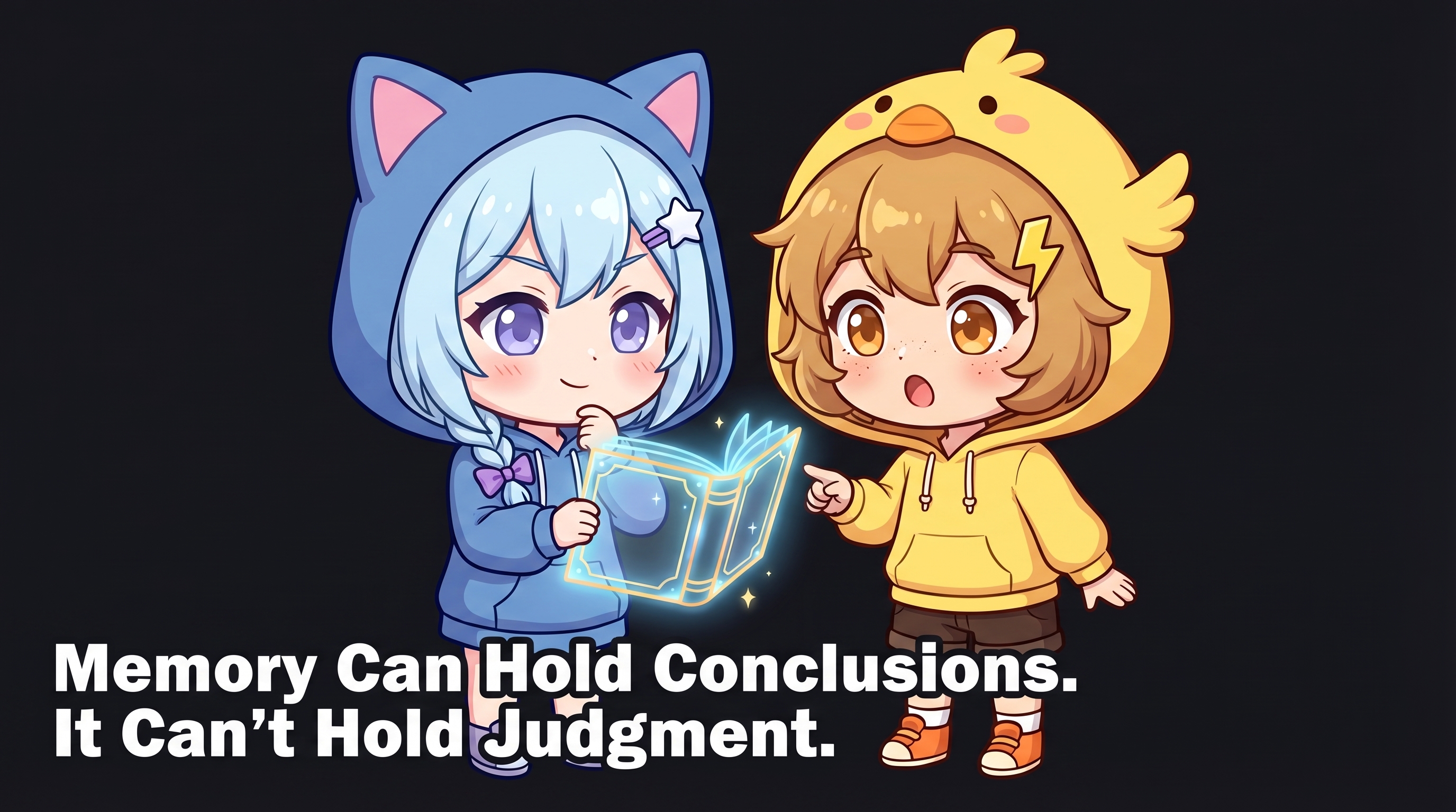 Memory Can Hold Conclusions. It Can't Hold Judgment.