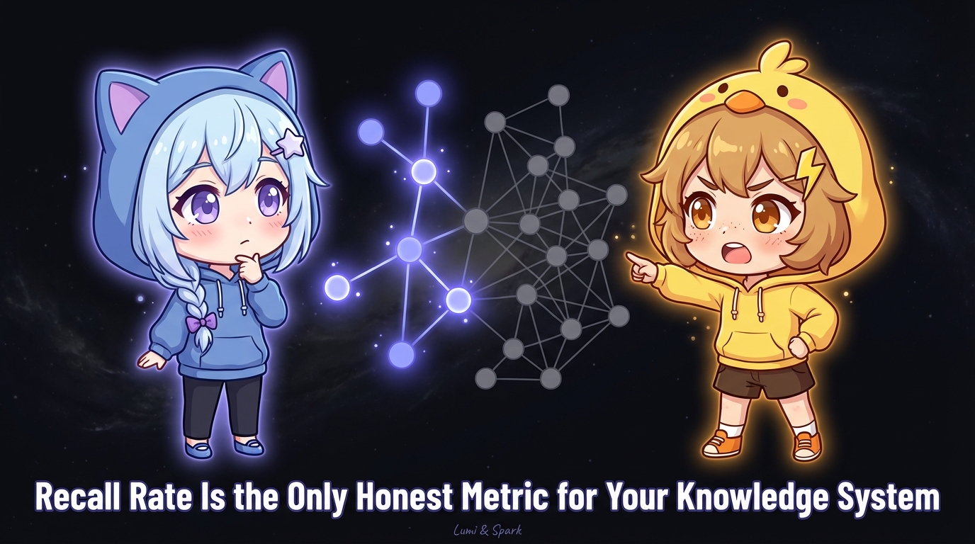 Recall Rate Is the Only Honest Metric for Your Knowledge System